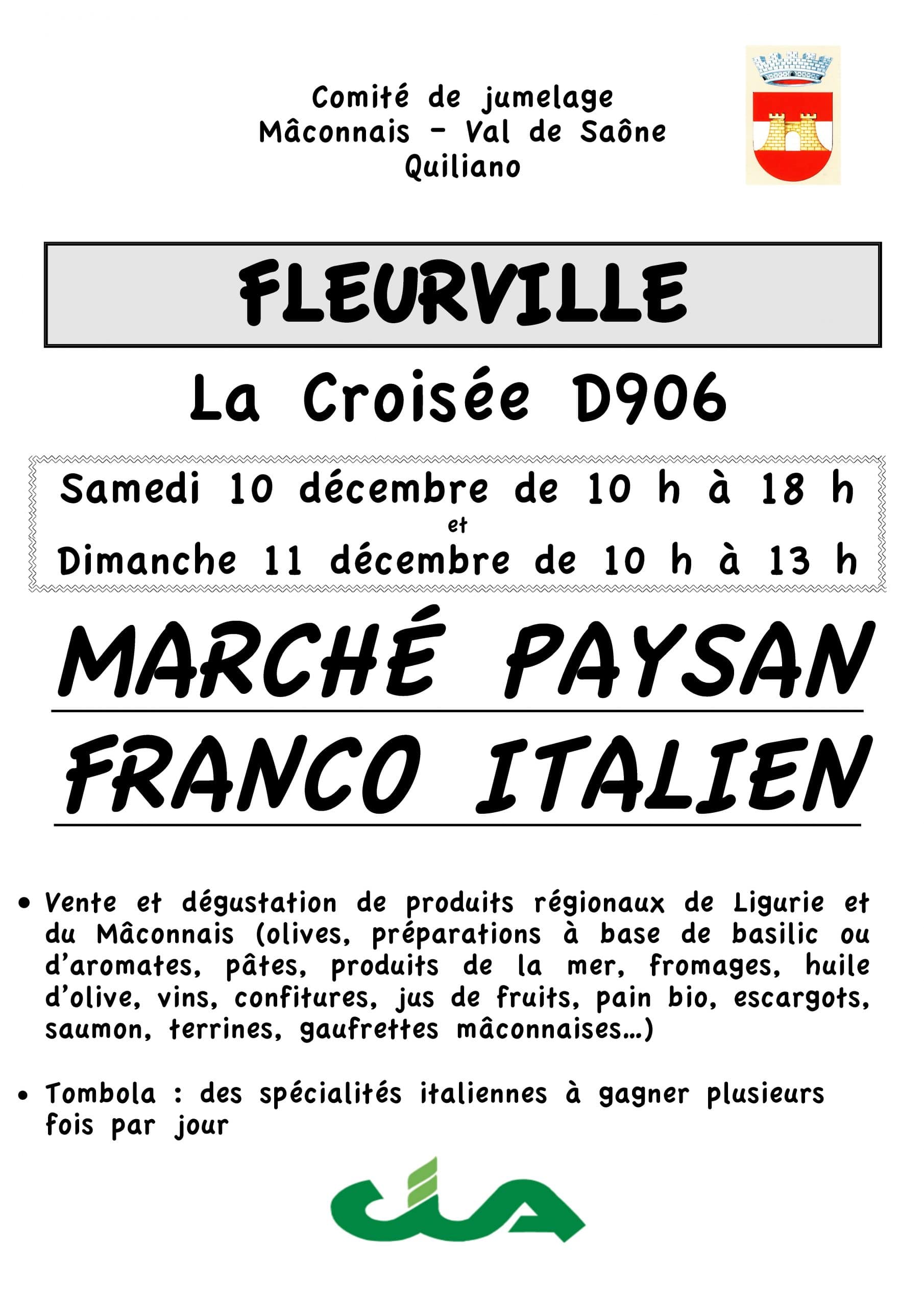 Lire la suite à propos de l’article Marché Franco-Italien 10 et 11 décembre – La Croisée